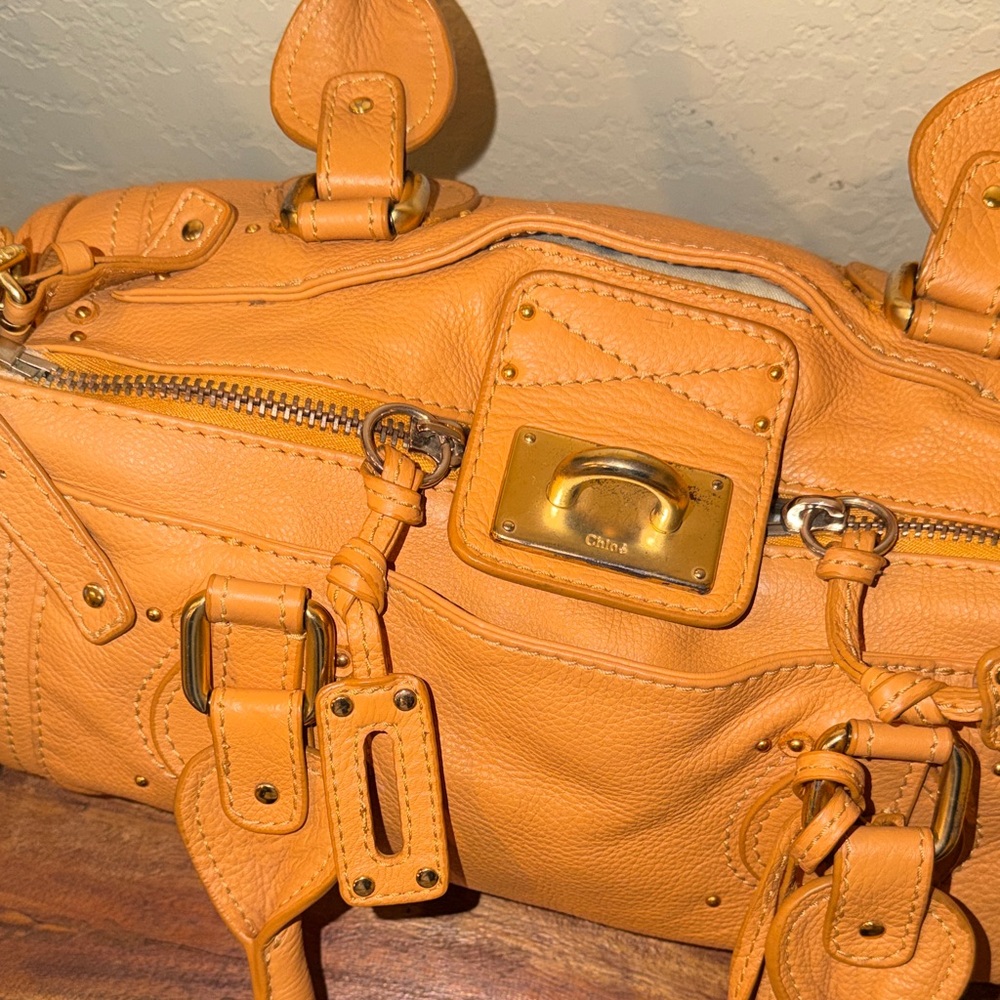 Chloe Tan Paddington Leather Satchel Bag - Picture 14 of 16